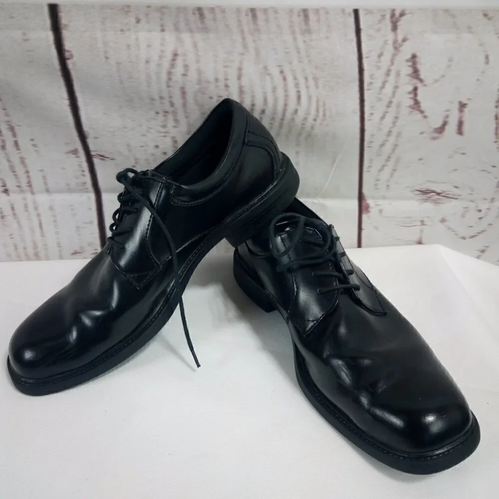 Nunn Bush Comfort Gel Black Leather Dress Shoes